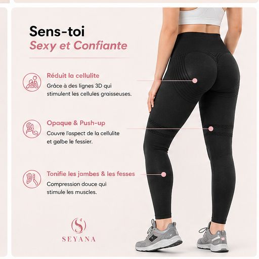 Legging Push-Up Anti-Cellulite Sculptant – Seyana Fit